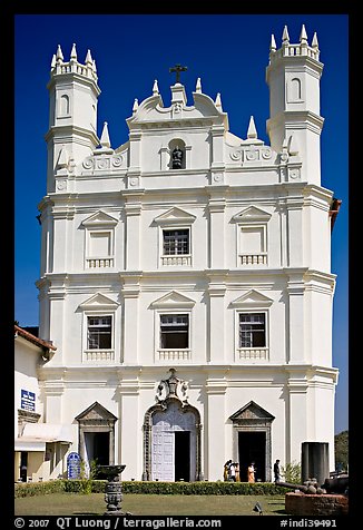 Portuguese church of St Francis of Assisi, Old Goa. Goa, India (color)