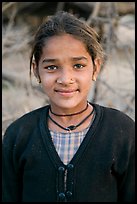 Young villager. Khajuraho, Madhya Pradesh, India ( color)