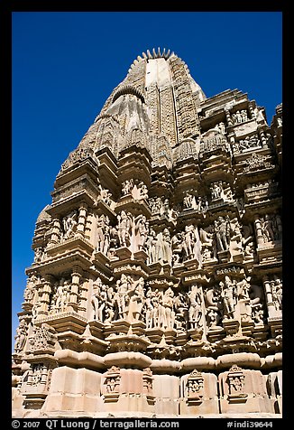 Back of  Devi Jagadamba temple. Khajuraho, Madhya Pradesh, India