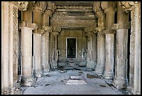 Mandapa inside Kadariya-Mahadeva temple. Khajuraho, Madhya Pradesh, India