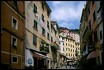 Main street, Riomaggiore. Cinque Terre, Liguria, Italy ( color)