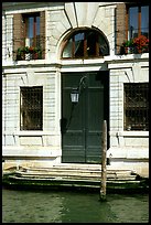 Doorway and steps on the Grand Canal. Venice, Veneto, Italy ( color)