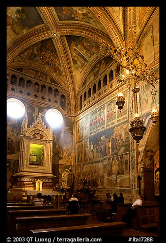 Side chapel inside the Duomo. Orvieto, Umbria