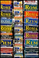 Tourist guides about Rome in all languages. Rome, Lazio, Italy ( color)