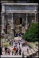 Arch of Septimus Severus, Roman Forum. Rome, Lazio, Italy (color)