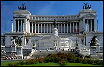 Victor Emmanuel Monument, built to honor Victor Emmanuel II, the first king of unified Italy. Rome, Lazio, Italy (color)