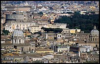 View of the city from Saint Peter's Dome. Rome, Lazio, Italy (color)