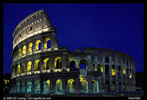 Colosseum, the city greatest amphitheater. Rome, Lazio, Italy (color)