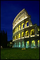 Colosseum at night. Rome, Lazio, Italy (color)