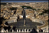Piazza San Pietro seen from the Dome. Vatican City (color)