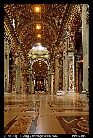 Inside  Basilica San Pietro. Vatican City
