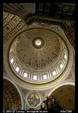 Dome of Basilica San Pietro, designed by Michelangelo. Vatican City