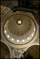 Dome of Basilica San Pietro, designed by Michelangelo. Vatican City (color)