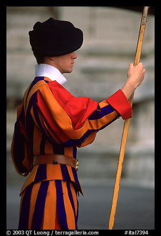 Swiss guard. Vatican City (color)