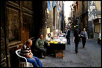 Via San Giogio dei Librai, one of the liveliest roads in Spaccanapoli. Naples, Campania, Italy ( color)