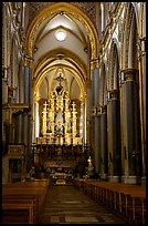Organ inside church. Naples, Campania, Italy (color)