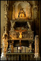 Altar inside a church. Naples, Campania, Italy ( color)