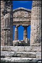 Ruins of Tempio di Cerere (Temple of Ceres). Campania, Italy (color)