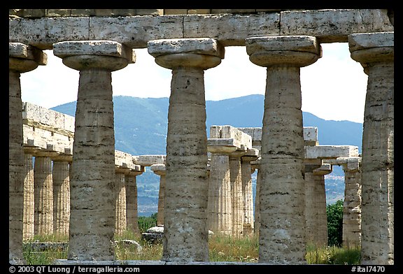 Basilica, or Temple of Hera (mid 6th century BC). Campania, Italy
