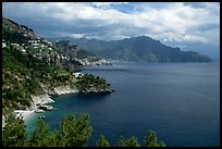 Steep coastline near Amalfi. Amalfi Coast, Campania, Italy ( color)