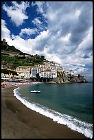 Beach in Amalfi. Amalfi Coast, Campania, Italy ( color)