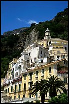 Hillside houses and church, Amalfi. Amalfi Coast, Campania, Italy ( color)