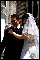 Newly weds, Amalfi. Amalfi Coast, Campania, Italy (color)