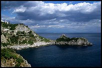 Rocky coastline. Amalfi Coast, Campania, Italy ( color)