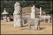 Grave mounds, tomb of King Seonjong, Samreung Gongwon. Seoul, South Korea