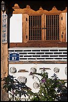 Window, hanok house. Seoul, South Korea (color)