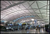 Incheon international airport main concourse. South Korea (color)