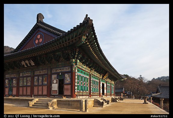 Daejeokkwangjeon (Hall of Great Silence and Light), Haein-sa Temple. South Korea