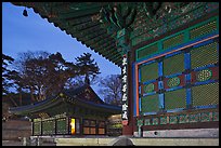 Haeinsa Temple at dusk. South Korea ( color)