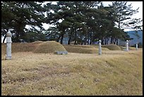 Cemetery. Hahoe Folk Village, South Korea (color)