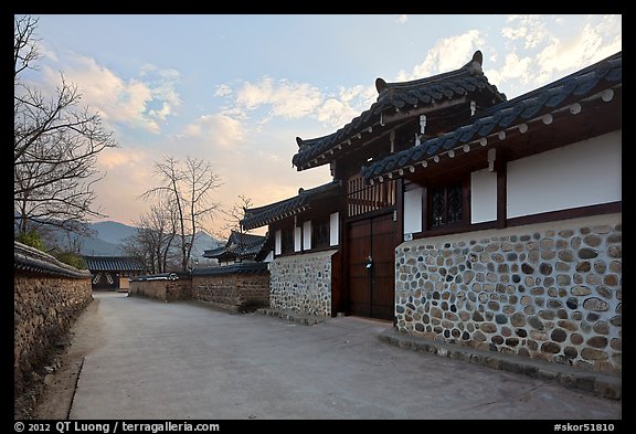 Bukchom residence. Hahoe Folk Village, South Korea
