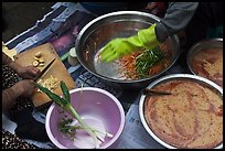 Kimchi preparation. Gyeongju, South Korea (color)