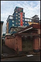 Alley and love motel. Gyeongju, South Korea (color)