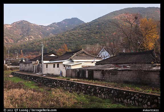 Yongjang-ri village. Gyeongju, South Korea (color)
