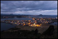 Seongsang Ilchulbong at twilight. Jeju Island, South Korea (color)
