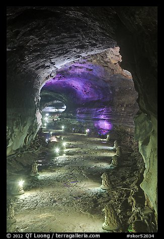 Geomunoreum Lava tube. Jeju Island, South Korea
