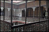 Inside courtyard veranda, Cheong Fatt Tze Mansion. George Town, Penang, Malaysia (color)