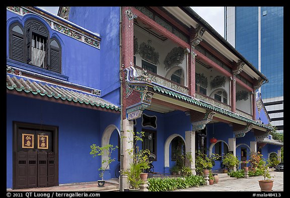 Cheong Fatt Tze Blue Mansion. George Town, Penang, Malaysia (color)