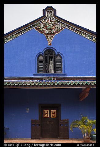 Aisle building, Cheong Fatt Tze Mansion. George Town, Penang, Malaysia (color)