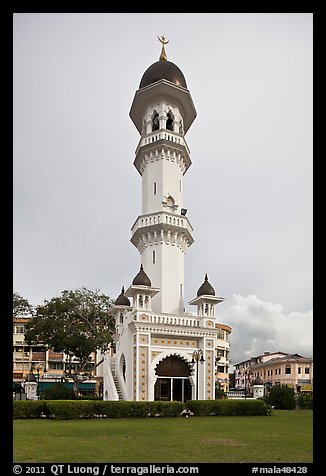 Minaret, Masjid Kapitan Keling. George Town, Penang, Malaysia