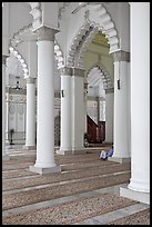 Interior, Masjid Kapitan Keling mosque. George Town, Penang, Malaysia