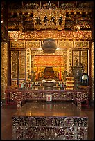 Altar, Dragon Mountain Hall (Khoo Kongsi). George Town, Penang, Malaysia (color)