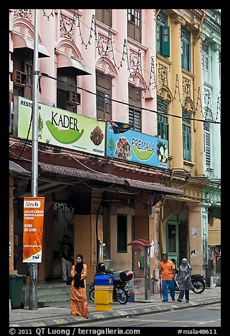 Shophouses, Little India. Kuala Lumpur, Malaysia