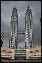 Kuala Lumpur City Center (KLCC) with Petronas Towers. Kuala Lumpur, Malaysia ( color)