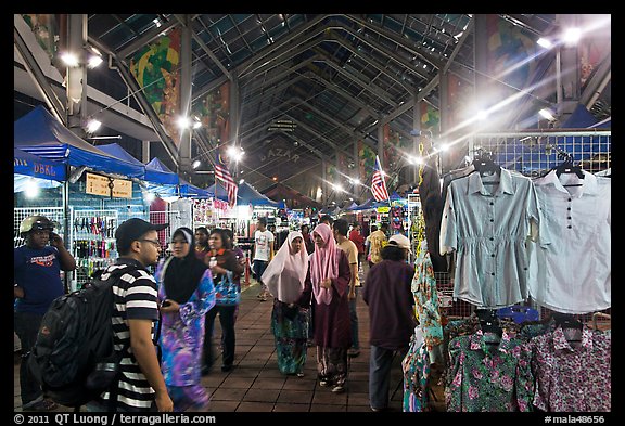 Night market, Little India. Kuala Lumpur, Malaysia (color)