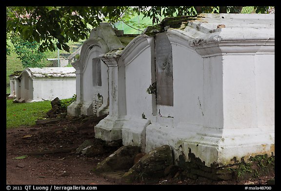 History Dutch cemetery, Bukit St Paul. Malacca City, Malaysia (color)